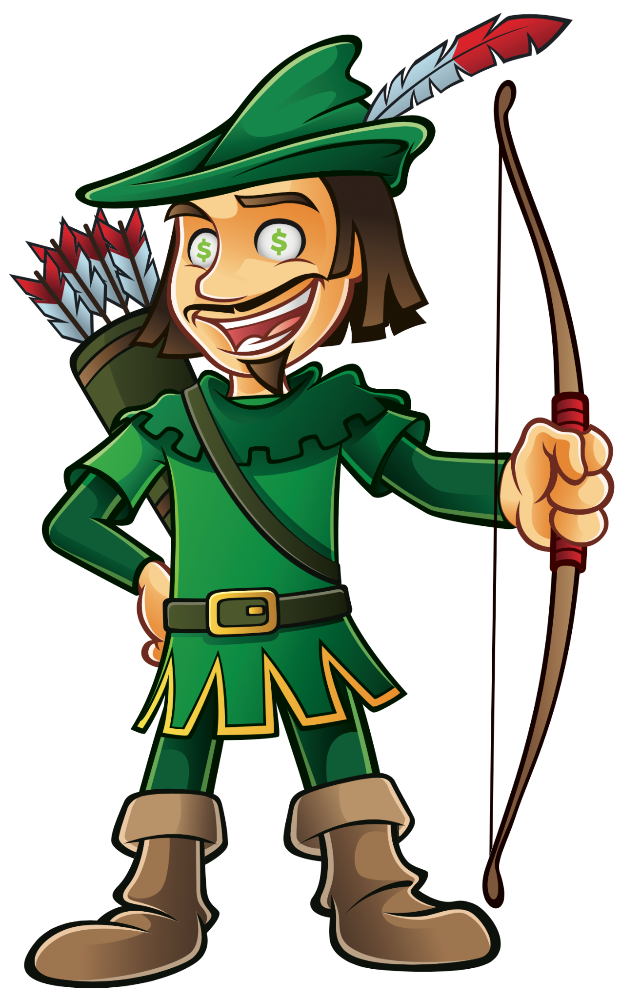 StockMembers original friendly Robin Hood mascot